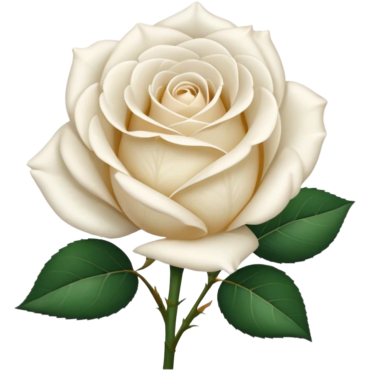 singe white rose emoji
