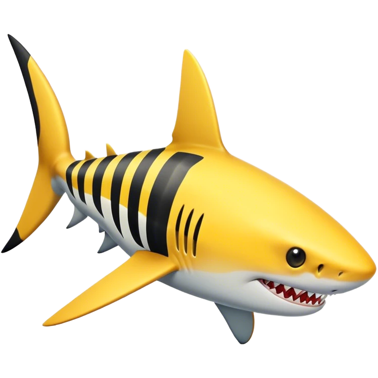 Shark and bee mixed together  emoji