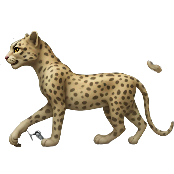 Gepard on a Walker  emoji