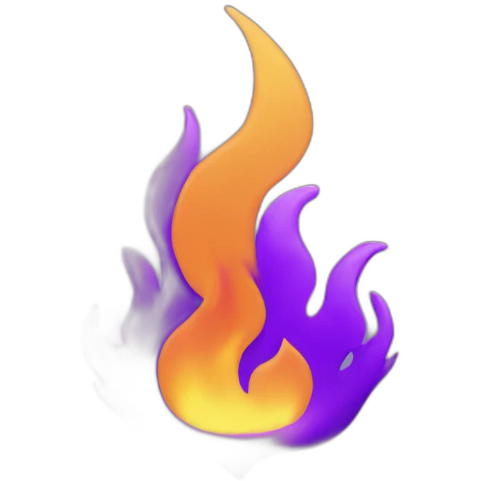Purple flame emoji