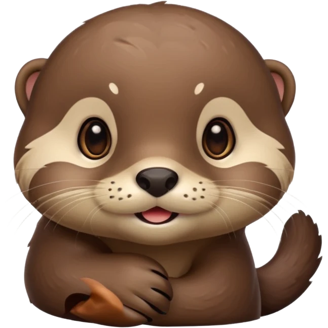 Cute otter emoji