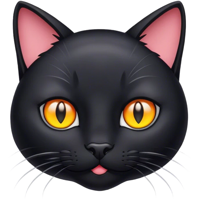 Cat black  emoji