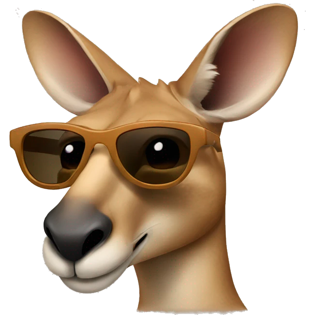 kangaroo sunglasses emoji