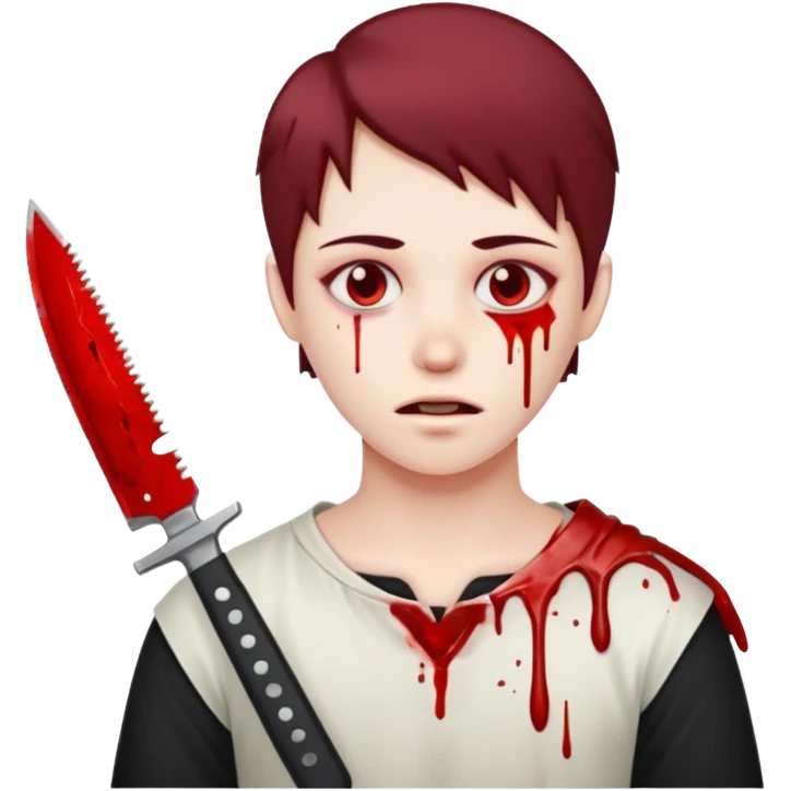 Tu sens sur sang un couteau emoji