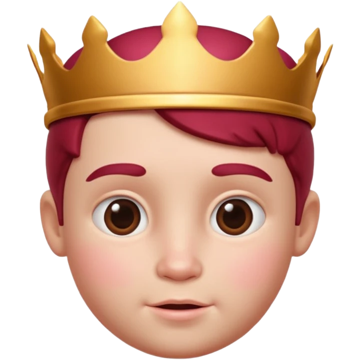 Royal Kids head 3d with texture real face emoji