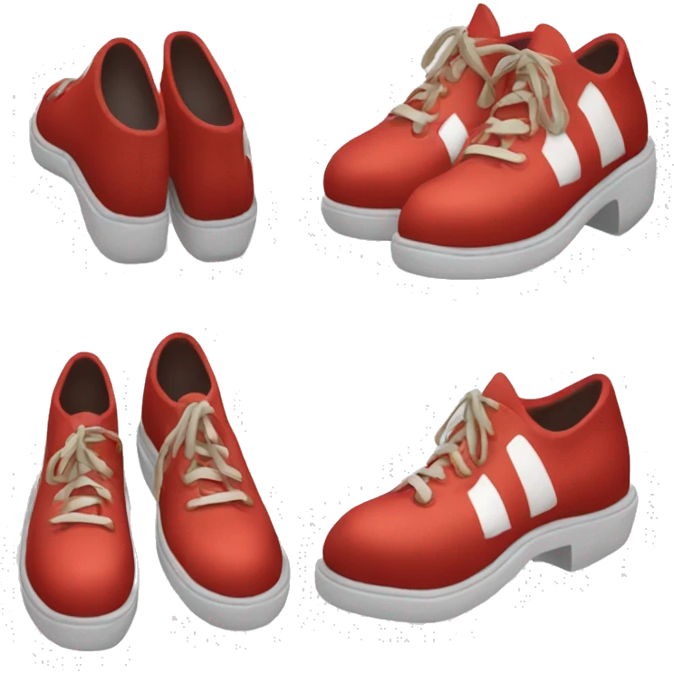 sonic the hedgehog's red shoes emoji
