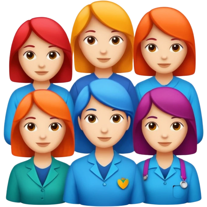 Staff team logo with name no faces emoji