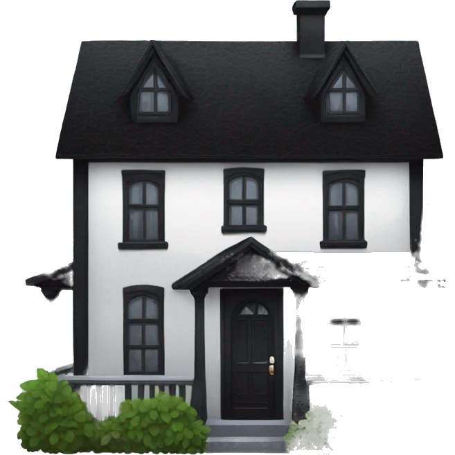 Goth house emoji