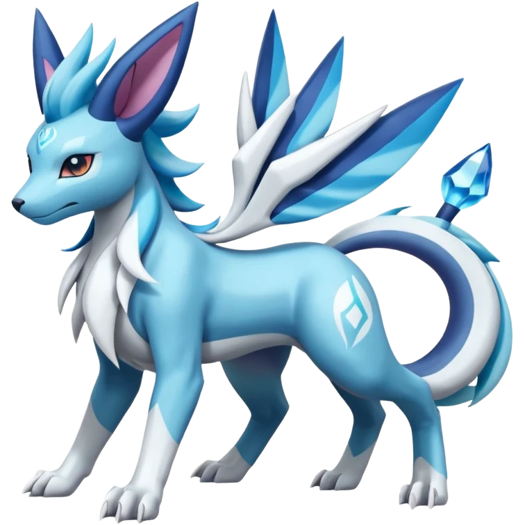 Primarina-Cobalion-Glaceon-Suicune-Amaura-Dialga-fusion emoji