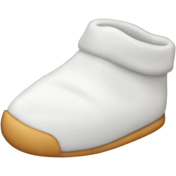 A hand with a slipper emoji