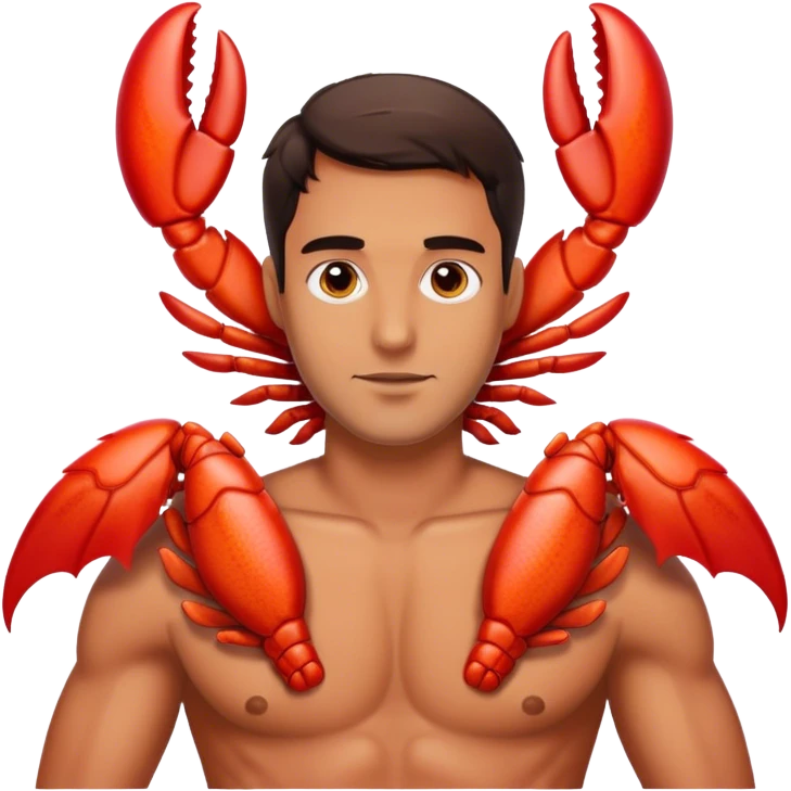 Chinese lobster wings as man emoji