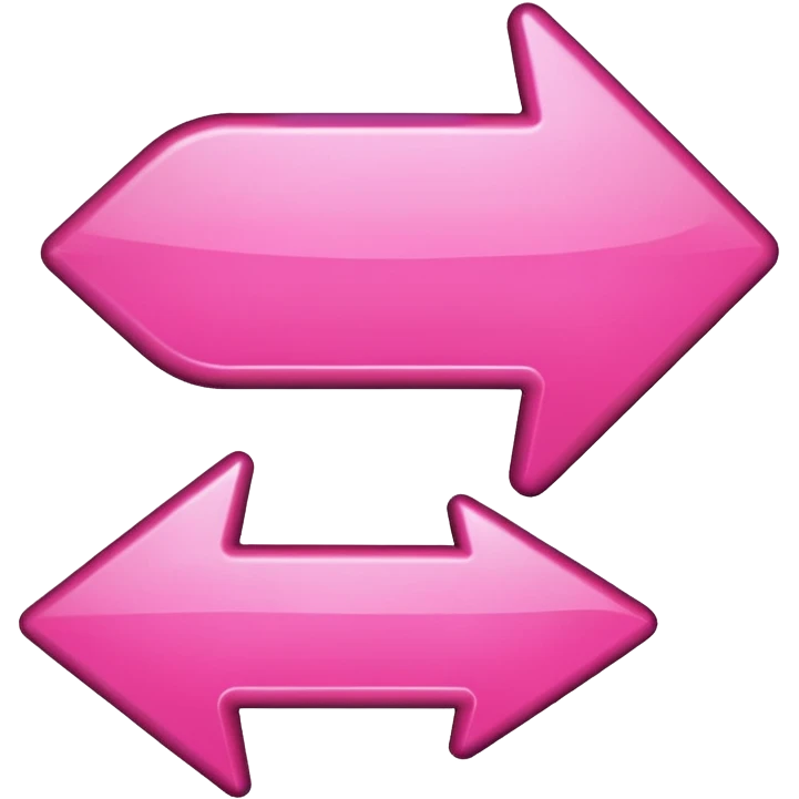 Pink reverse arrow  emoji