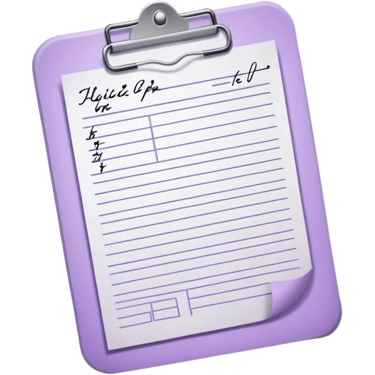 lilac medical prescription emoji