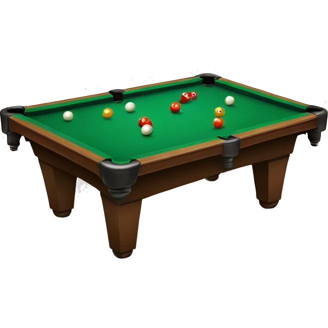 Billard table with balls on top emoji