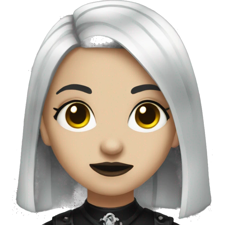 Goth girl emoji