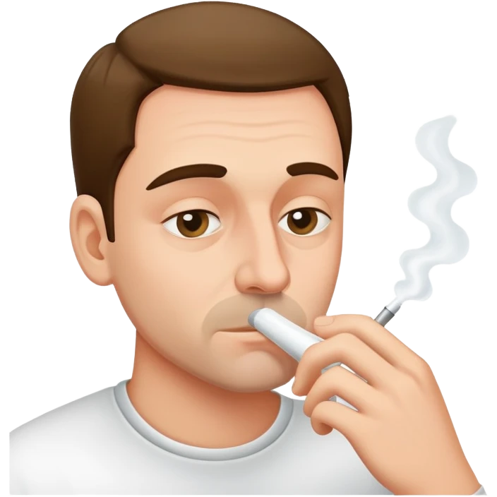 Man sniffing cocaine emoji