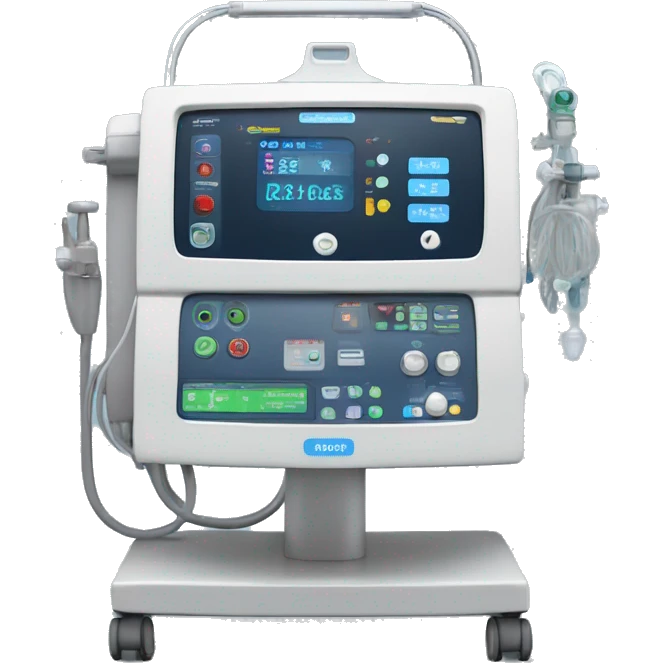 Oxygen ventilator intensive care unit  emoji