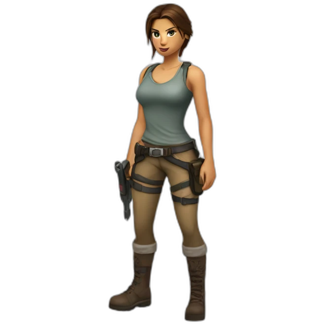 lara croft emoji