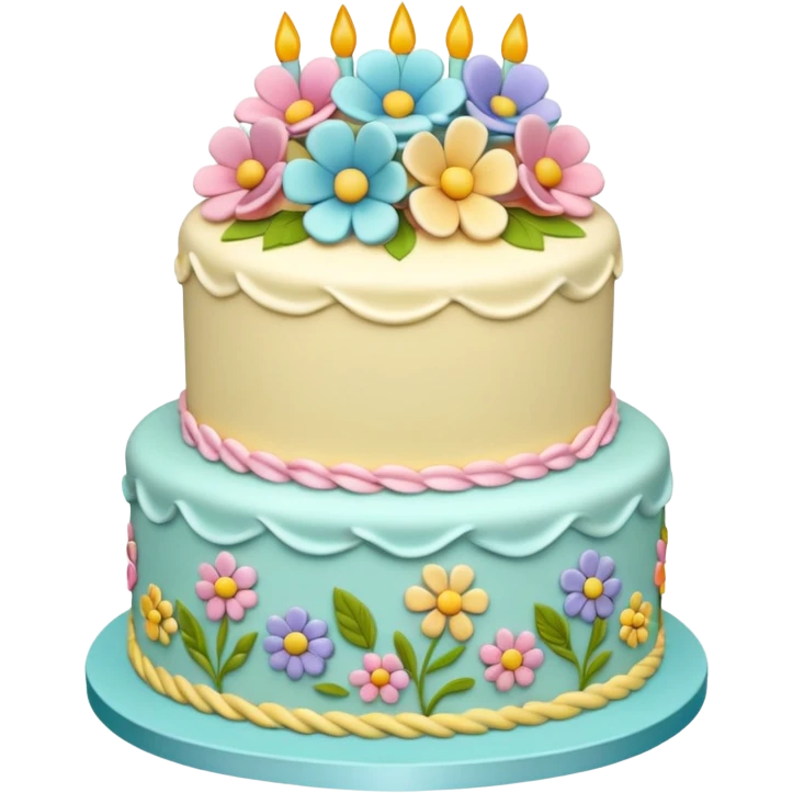 floral cake emoji