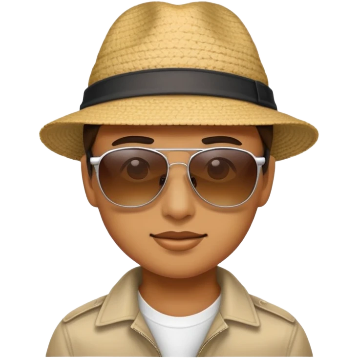 A person tanning  emoji