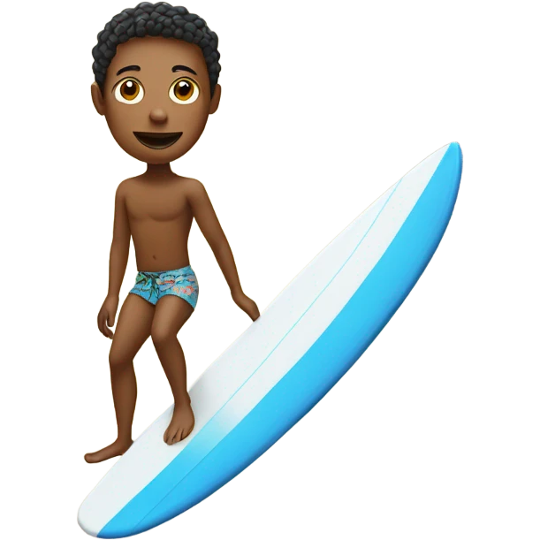 Freckles on a surfboard  emoji