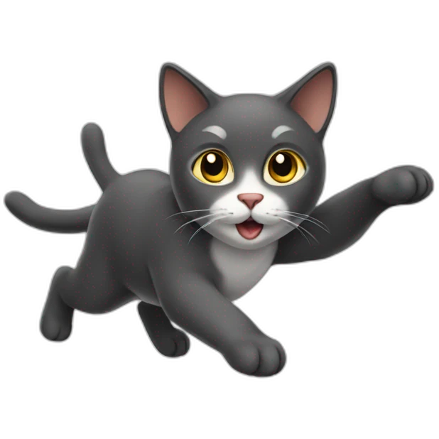 a flying cat emoji