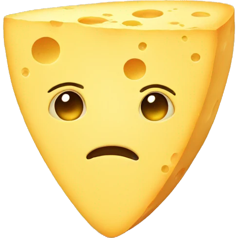 sad cheese emoji