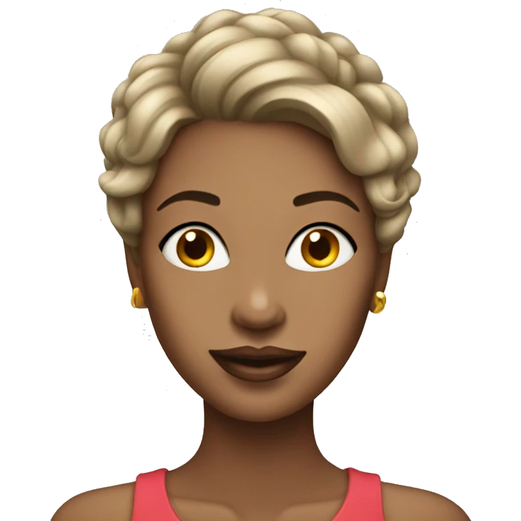 woman with coquette emoji