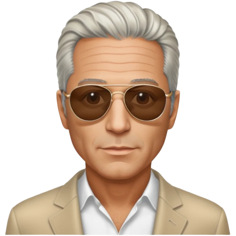 Photo-accurate hyperrealistic real life Jeffrey Epstein outside VOGUE trendy aesthetic  emoji