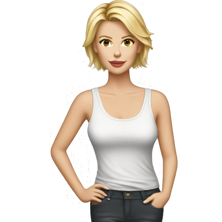 charlize theron wearing tank top emoji