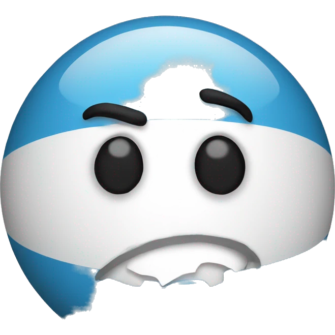 A laughing Uruguay countryball  emoji