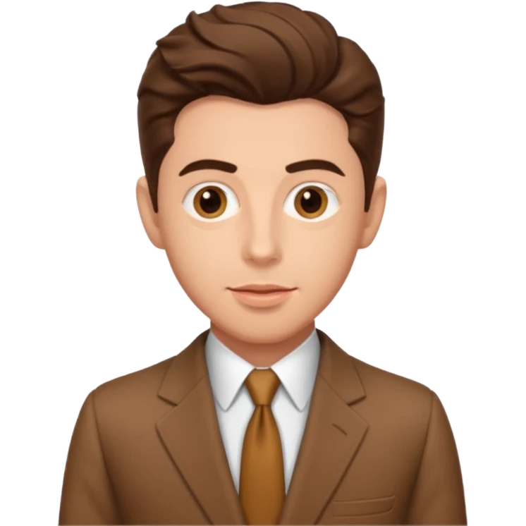 Farley Granger Jr with brown suit emoji