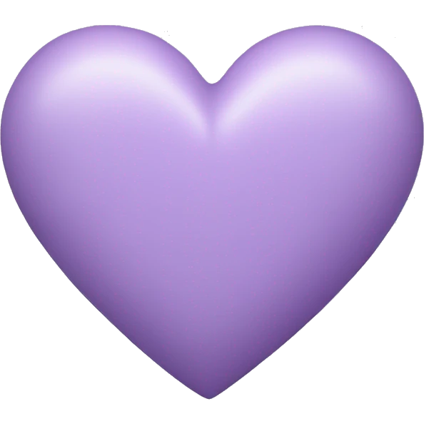 Pastel purple  heart emoji
