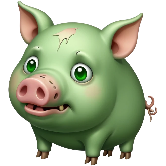 Cursed pig emoji