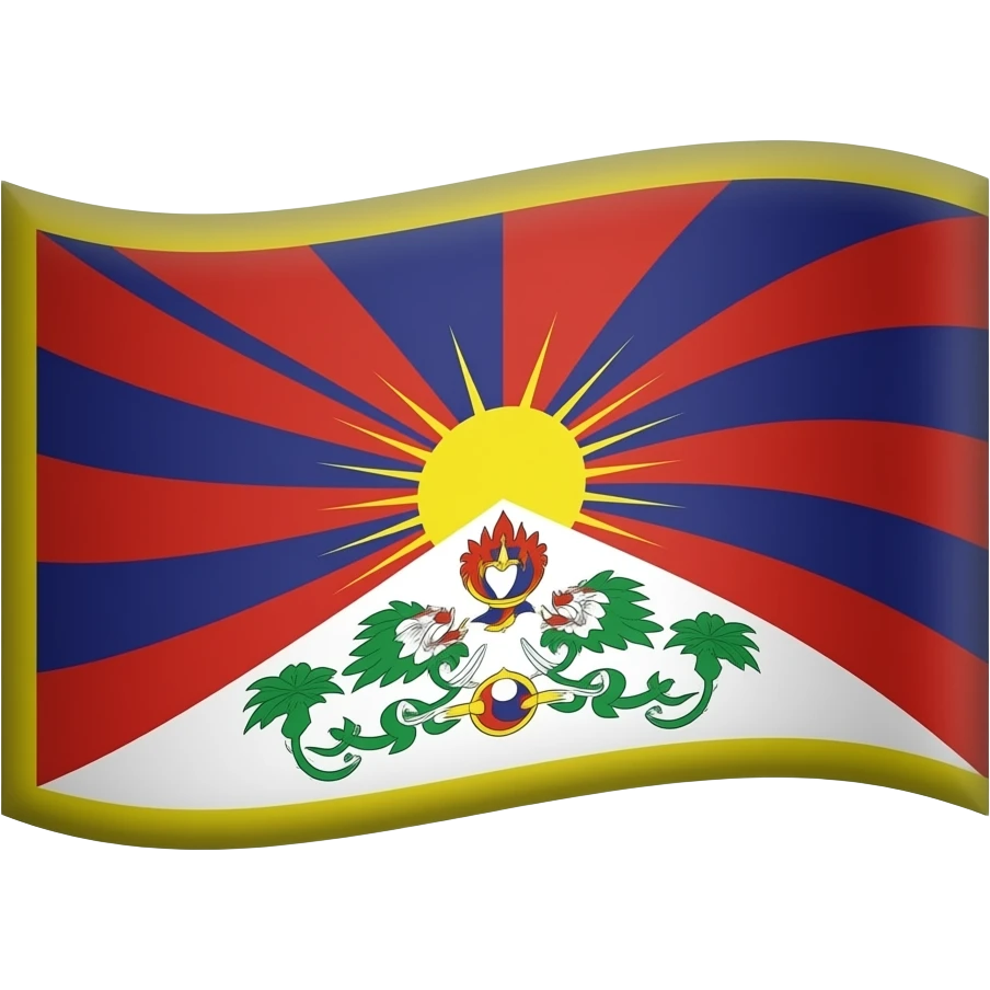Flag of tibetan emoji