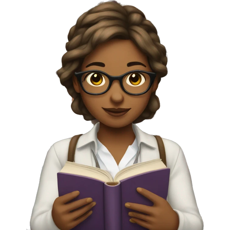 Bookish girlie emoji