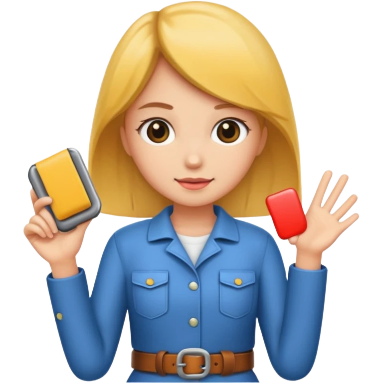 belt in girl hand emoji