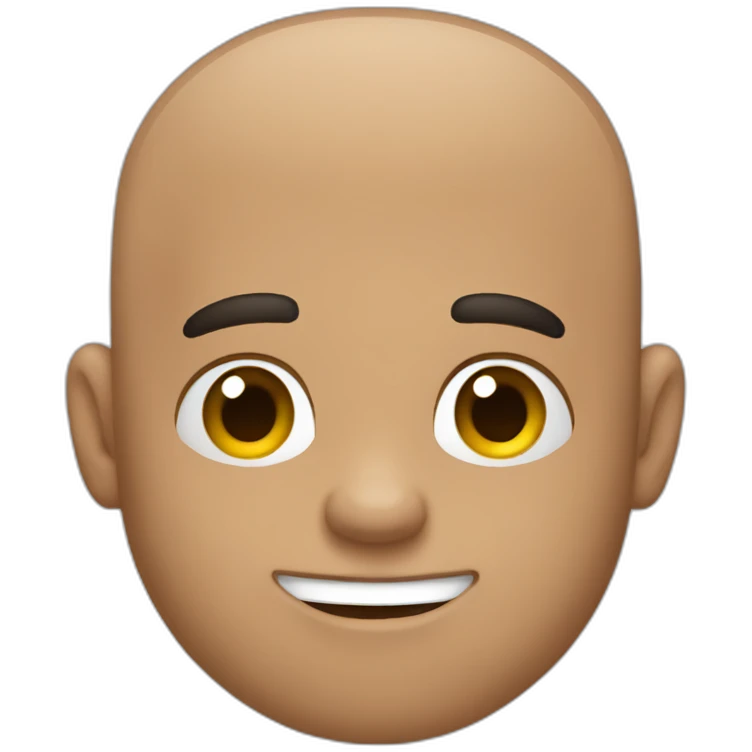 no hair man wirh bear emoji