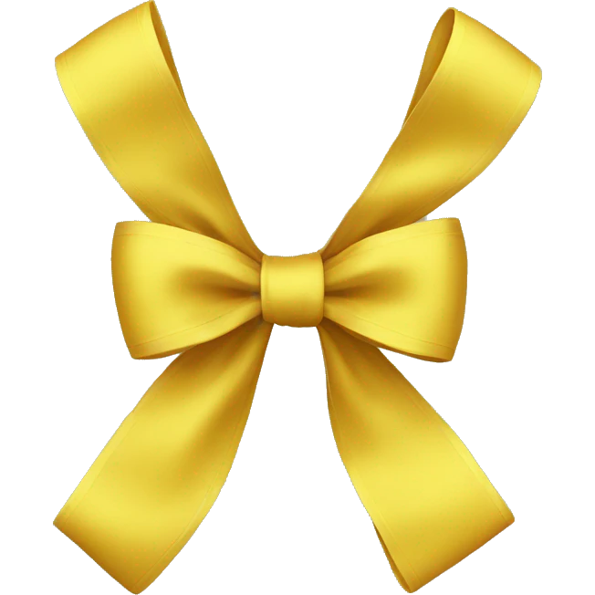 yellow bow emoji