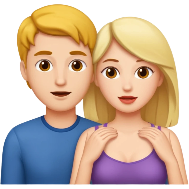 Two people are doing sex, men's penis are in the women's vagina emoji