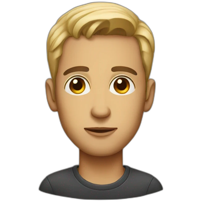 Man with big eyes chic emoji