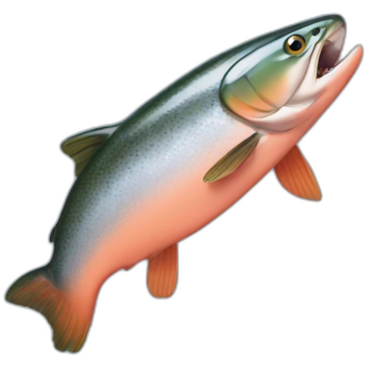 salmon jumping in river emoji