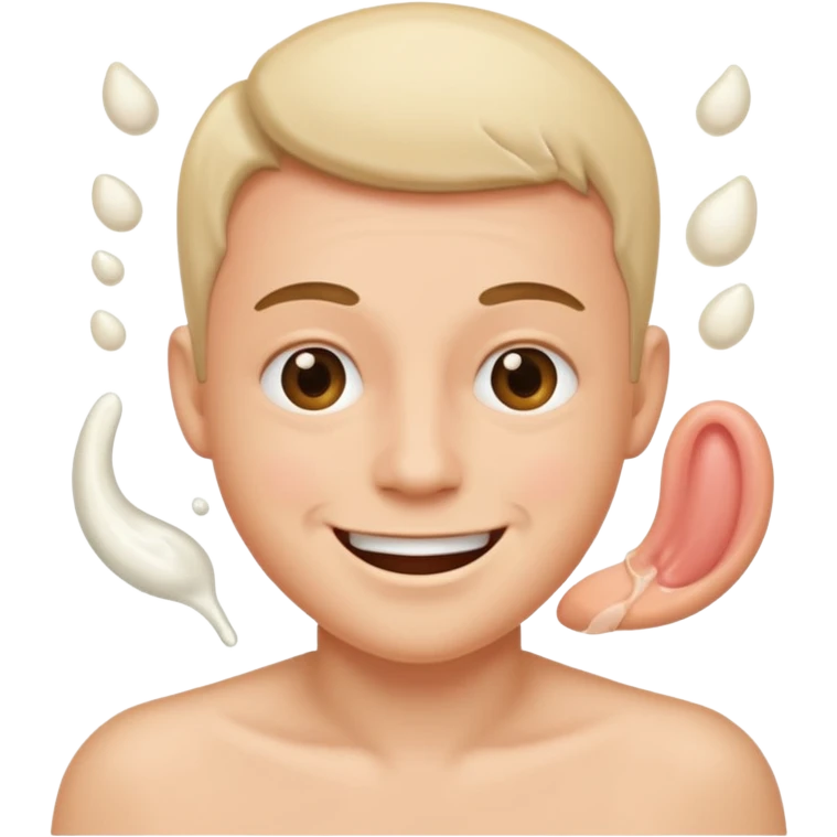 Cum on horny face emoji