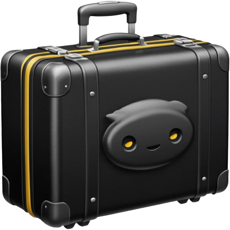 black vacation suitcase emoji