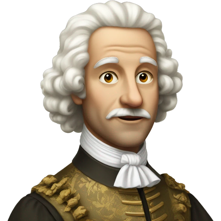 white aristocrat XVII century emoji