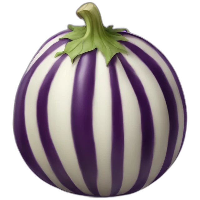 striped fat eggplant emoji