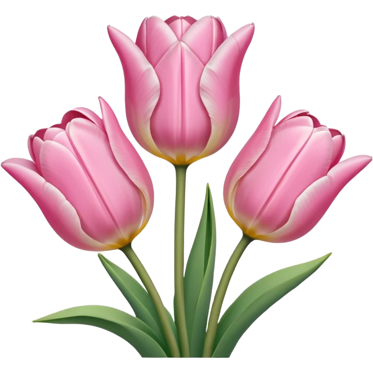 Light pink tulips  emoji