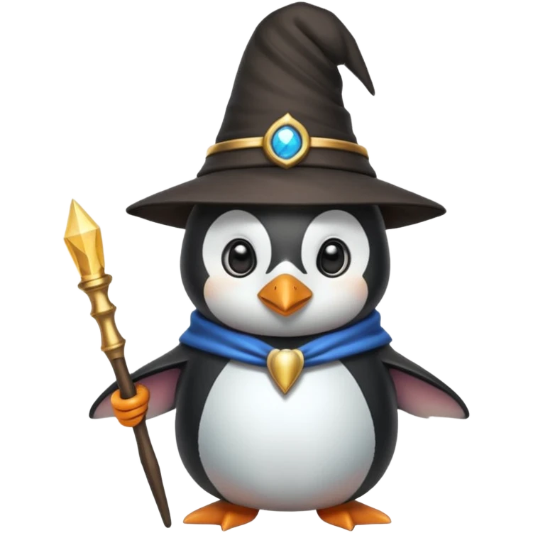 Penguin Wizard emoji