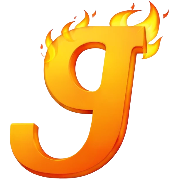 Fuego con la letra J emoji