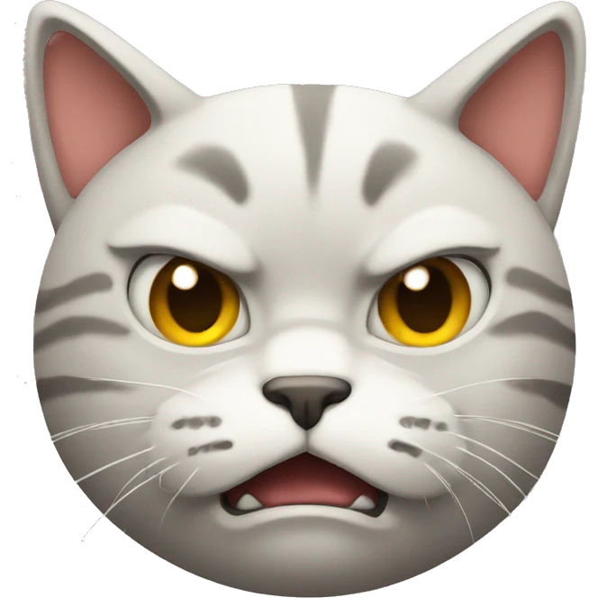 Angry face cat emoji  emoji